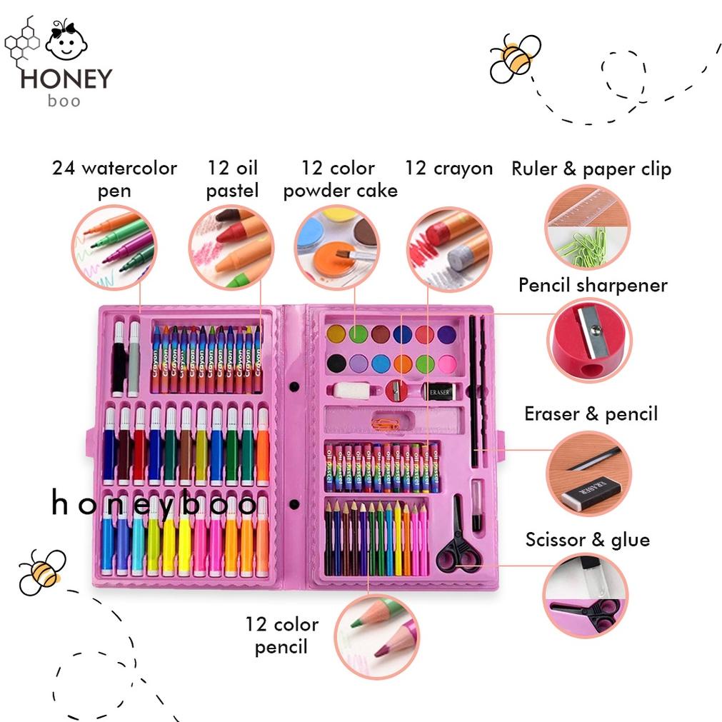 

[P-1&Y ❤) Honey Boo - Krayon Alat Lukis Mewarnai 86pcs Crayon 86pcs pasti dikirim