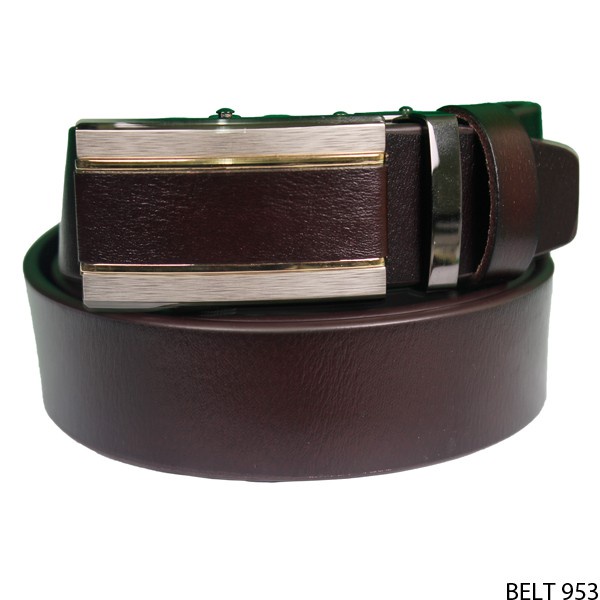 Gesper Modern Pria Semi Kulit Coklat – BELT 953