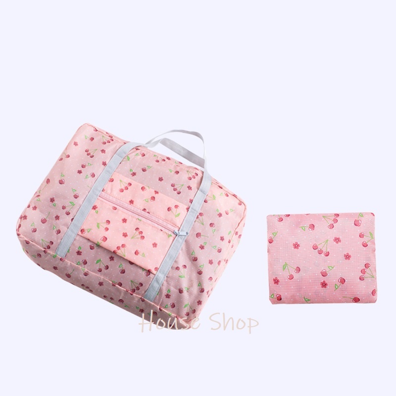 HS-0207 Tas Hand Carry Traveling Bag Besar-Tas Motif Lipat Travel-Tas Travel Lipat Organizer  Waterproof-Bag Foldadle Traveling