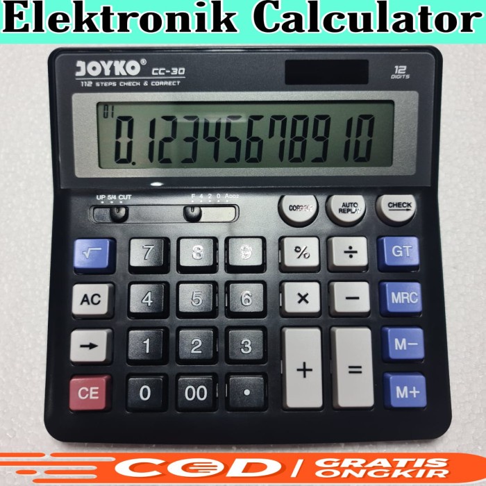 

Kalkulator Joyko CC-30 12 Digit besar dan murah original
