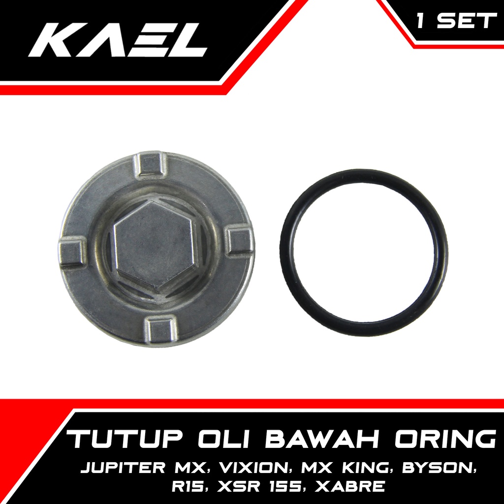 Tutup Oli Bawah+Oring Jupiter MX 135 Old New 150 MX King &amp; Vixion Old New NVA NVL 150 &amp; R155 R15 &amp; Byson Xabre MT 15 Penutup