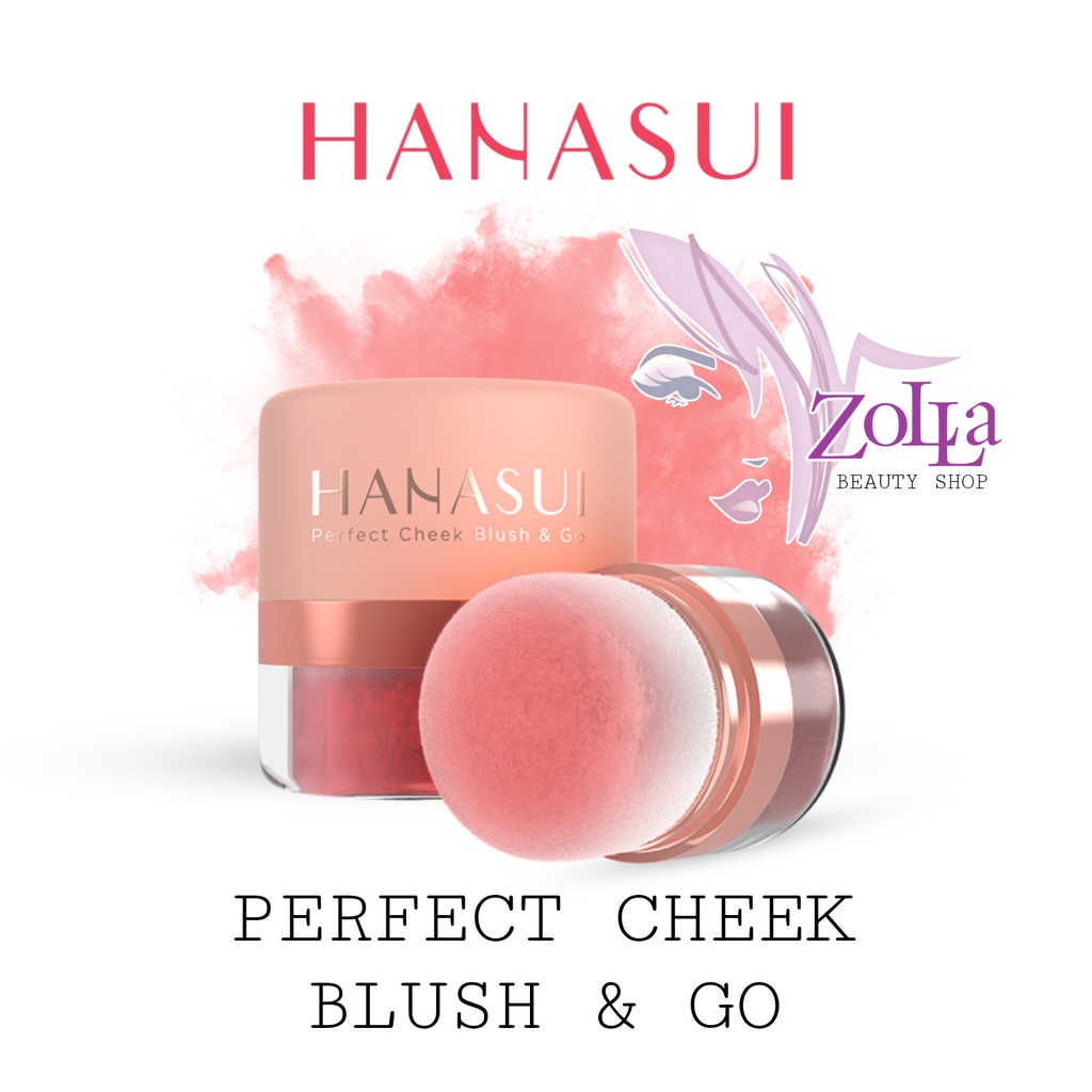 HANASUI PERFECT CHEEK BLUSH &amp; GO - BPOM - BLUSH ON HANASUI MURAH