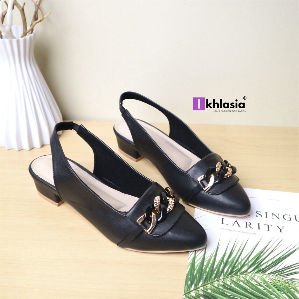 Sepatu Wanita Heels Robin Rantai 3cm HT27