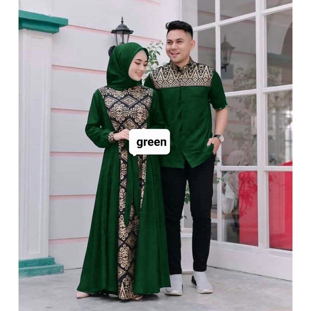 O2 Fashion / Cp batik irwansyah / bisa cod / couple batik muslim model terbaru