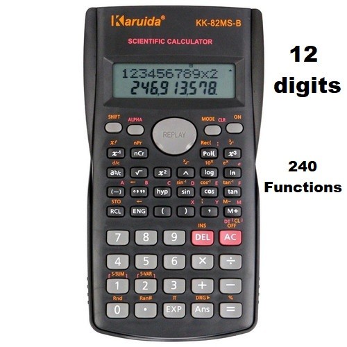 

Kalkulator 12 Digit Scientific Calculator 240F 12 Digits