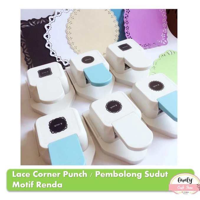 

Lace Corner Puncher Pembolong Kertas Motif Renda Pemotong Kertas Sudut