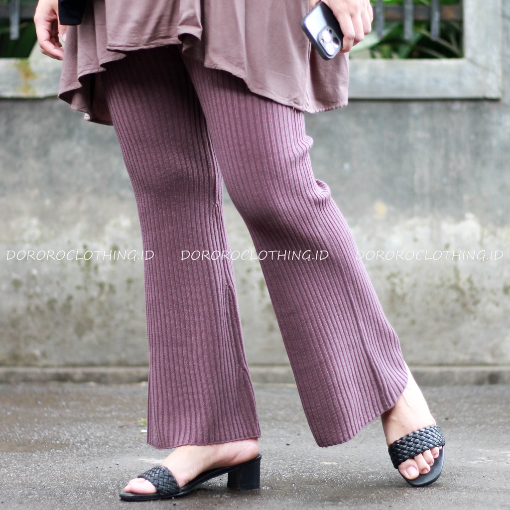 Celana Rajut Cutbray Kulot Rajut / Knit Pants / Celana Kulot