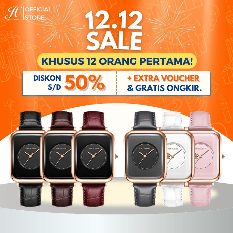 JIMS HONEY Jam tangan casual wanita anti air Type JHW19 Original murah terbaru 2023