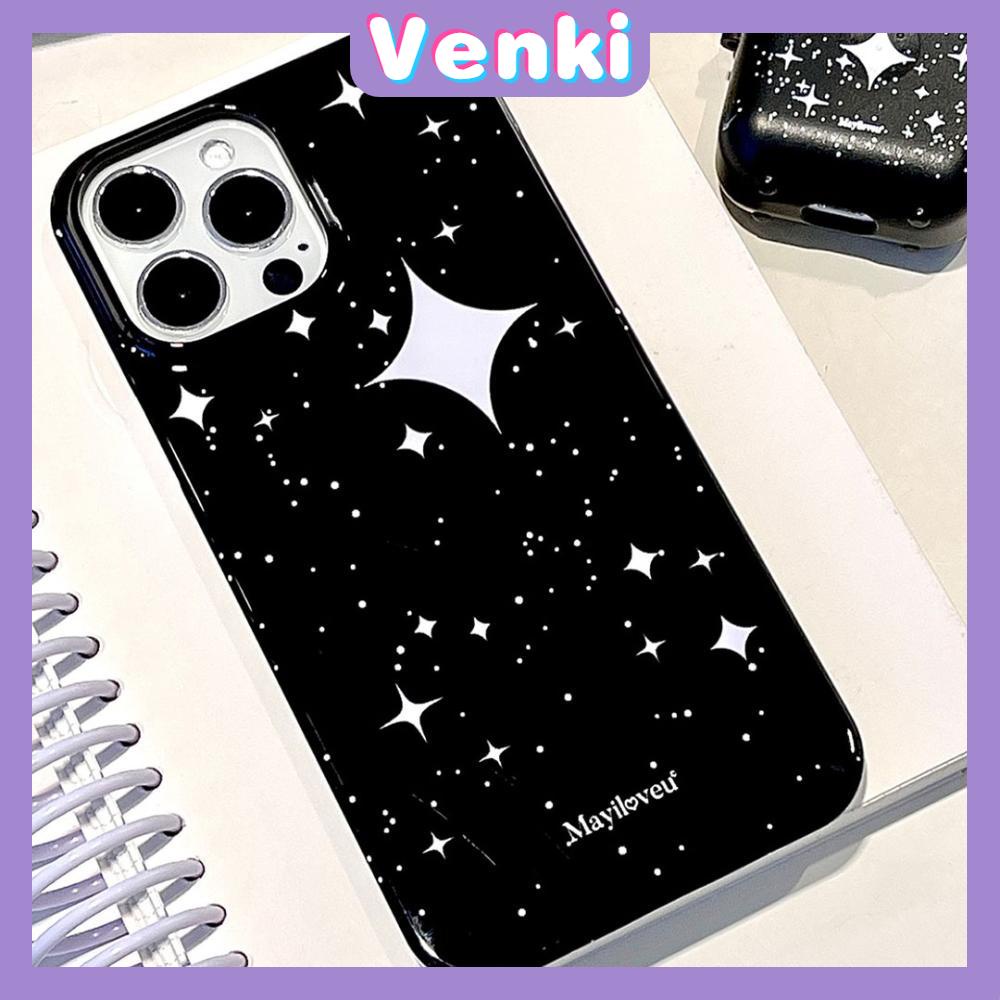 Case iPhone 14 Pro Max Soft TPU Candy Case Twinkling Star Glossy Black Case Camera Protection Shockproof For iPhone 13 12 11 Plus Pro Max 7 Plus X XR