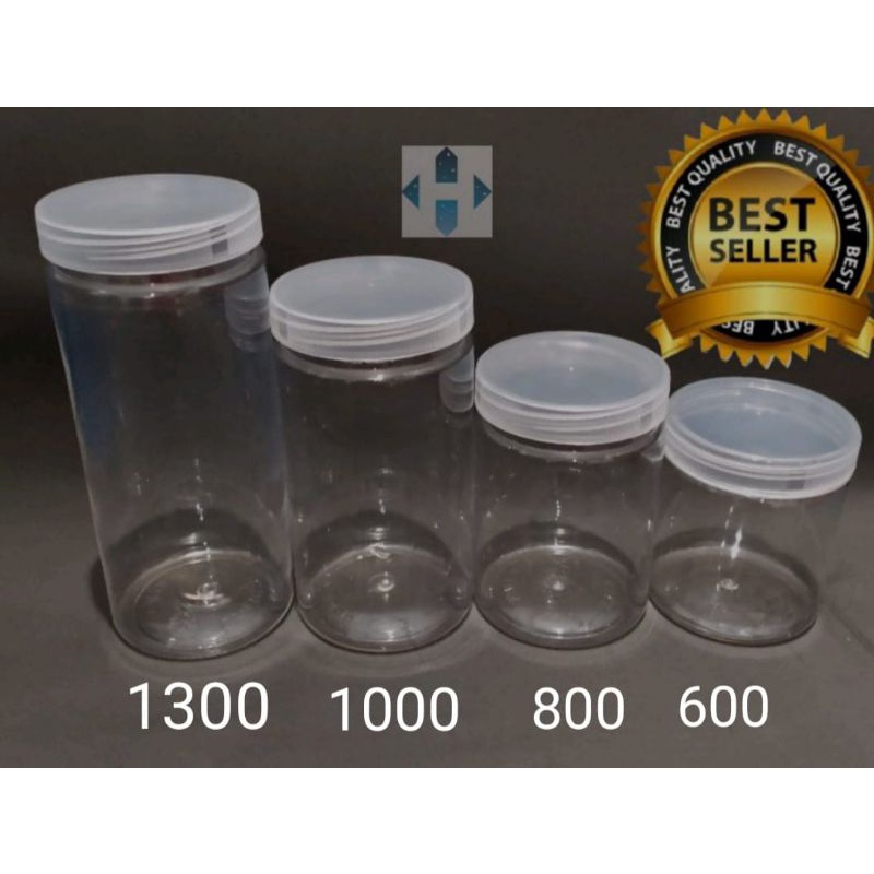 Toples Plastik Tabung Cylinder 200-300-500-600-800-1000 -1300 ML