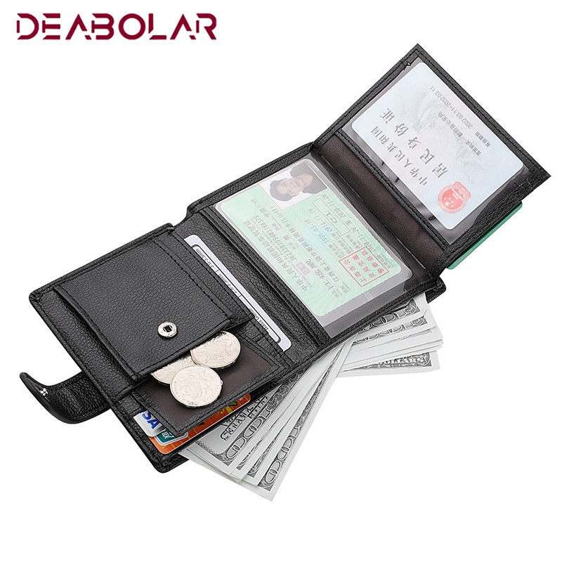 DOMPET LIPAT WANITA MOLDAVIAN DEABOLAR ORIGINAL KULIT HITAM WA623B5 CEWEK KOREA IMPORT PENDEK SLOT KARTU RESLETING KOIN KECIL MINI REMAJA FASHION SIMPLE KEKINIAN BRANDED BATAM