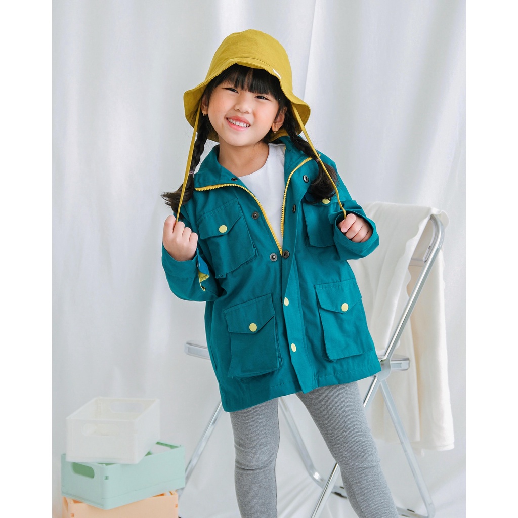 BASTET JACKET | Jacket Anak Unisex | Jaket Parka Anak | Coat Anak | French Coat Anak | Outer Anak | Jaket tudung Anak Unisex