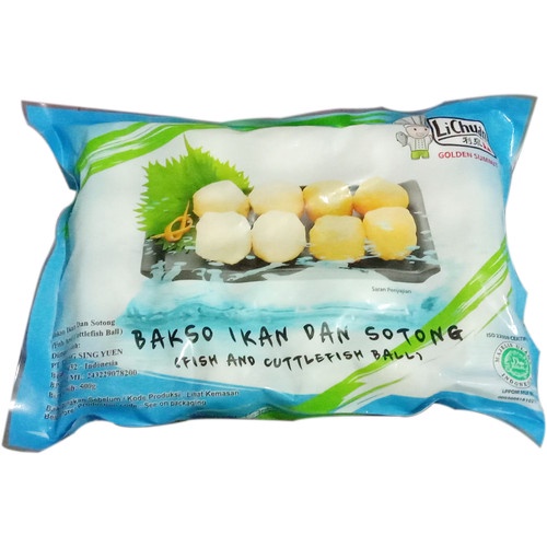 

LICHUAN CUTTLEFISH BALL 500 GR / BAKSO RASA CUMI (SOTONG) / MAKANAN INSTANT