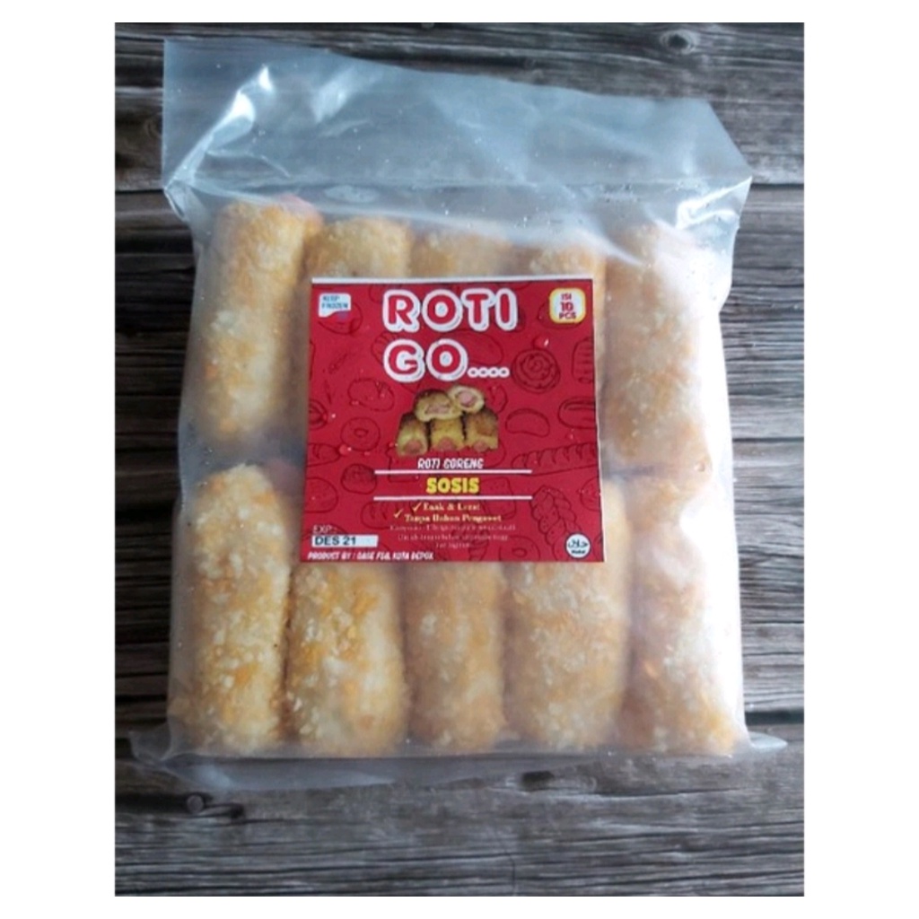 

Frozen Food ROTI GO Roti Goreng Sosis Isi 10