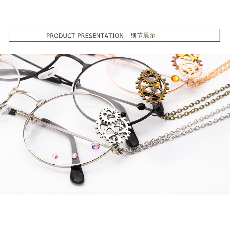 GEGL vintage harajuku gear glasses kacamata steampunk gothic lolita