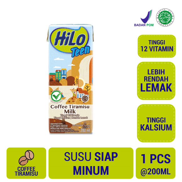 

HILO TEEN RTD COFEE TIRAMISU MILK & COKLAT MILK 200ML