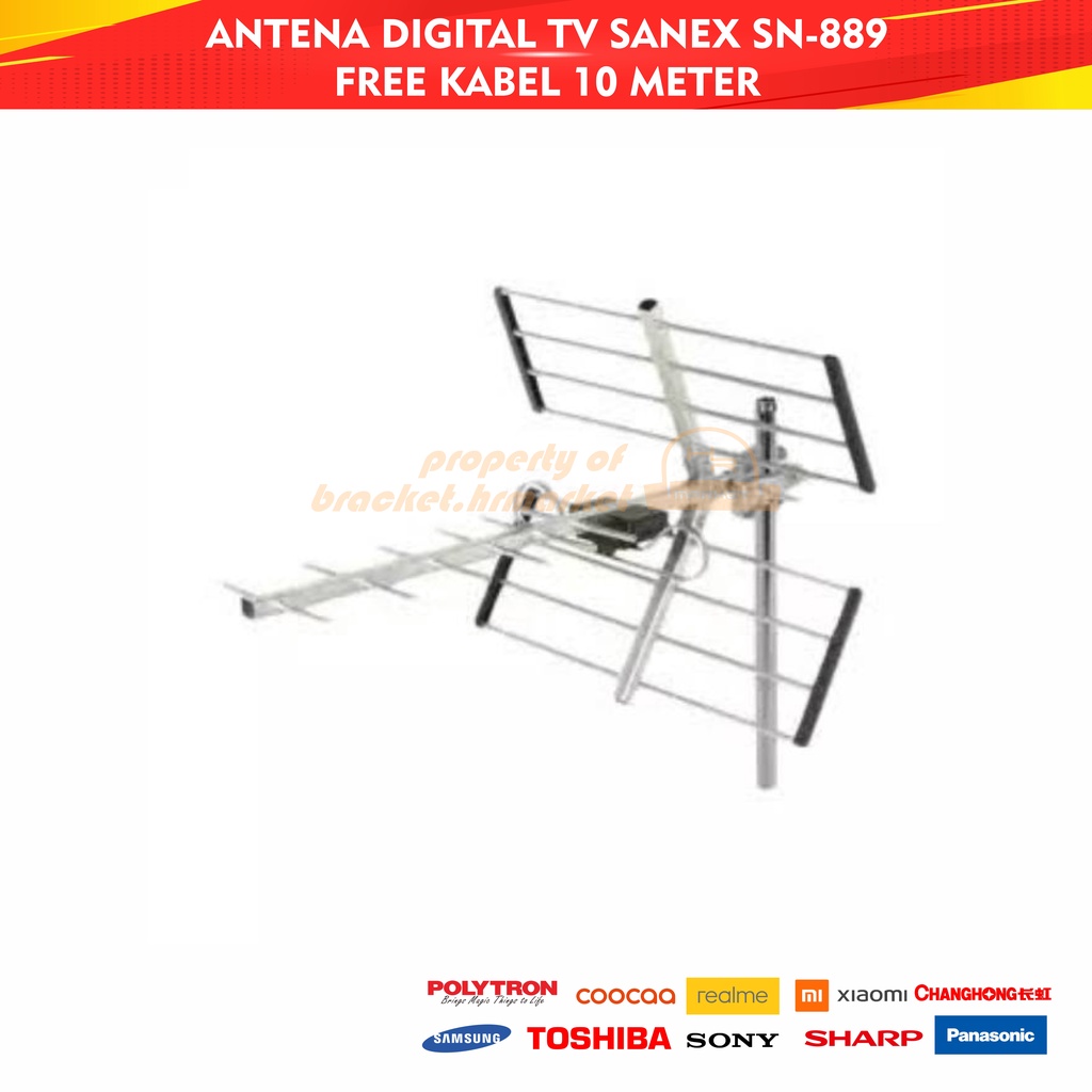 ANTENA TV DIGITAL INTRA 003 FREE KABEL 10 METER