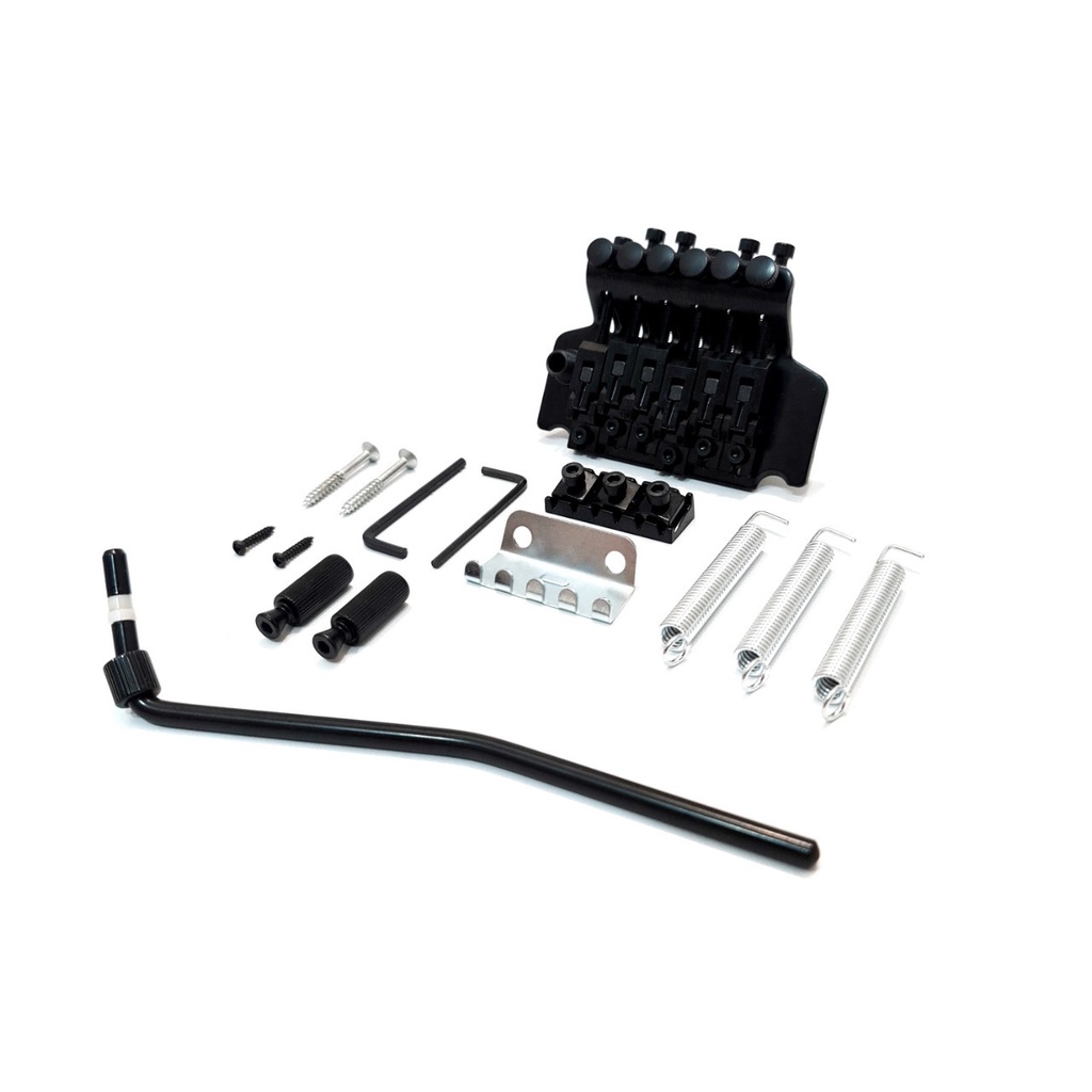 Tremolo Gitar Elektrik Listrik Bridge Floyd Rose UpDown Licensed Guitar Warna Black dan Silver 1 Set Lengkap Murah Jakarta