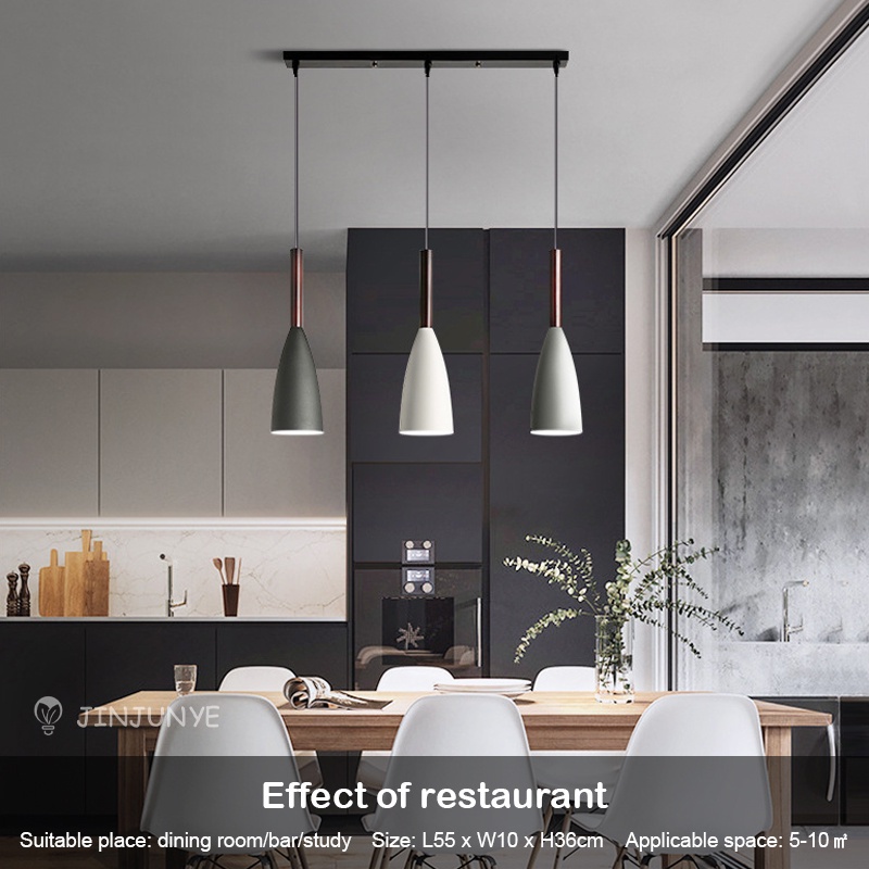 3 Lampu Gantung Warna Macaron LED Lampu Gantung Minimalis Modern Gaya Eropa Multi-Warna Untuk Dekorasi Ruang Makan Lampu Hias Gantung Minimalis Aksesoris Pencahayaan
