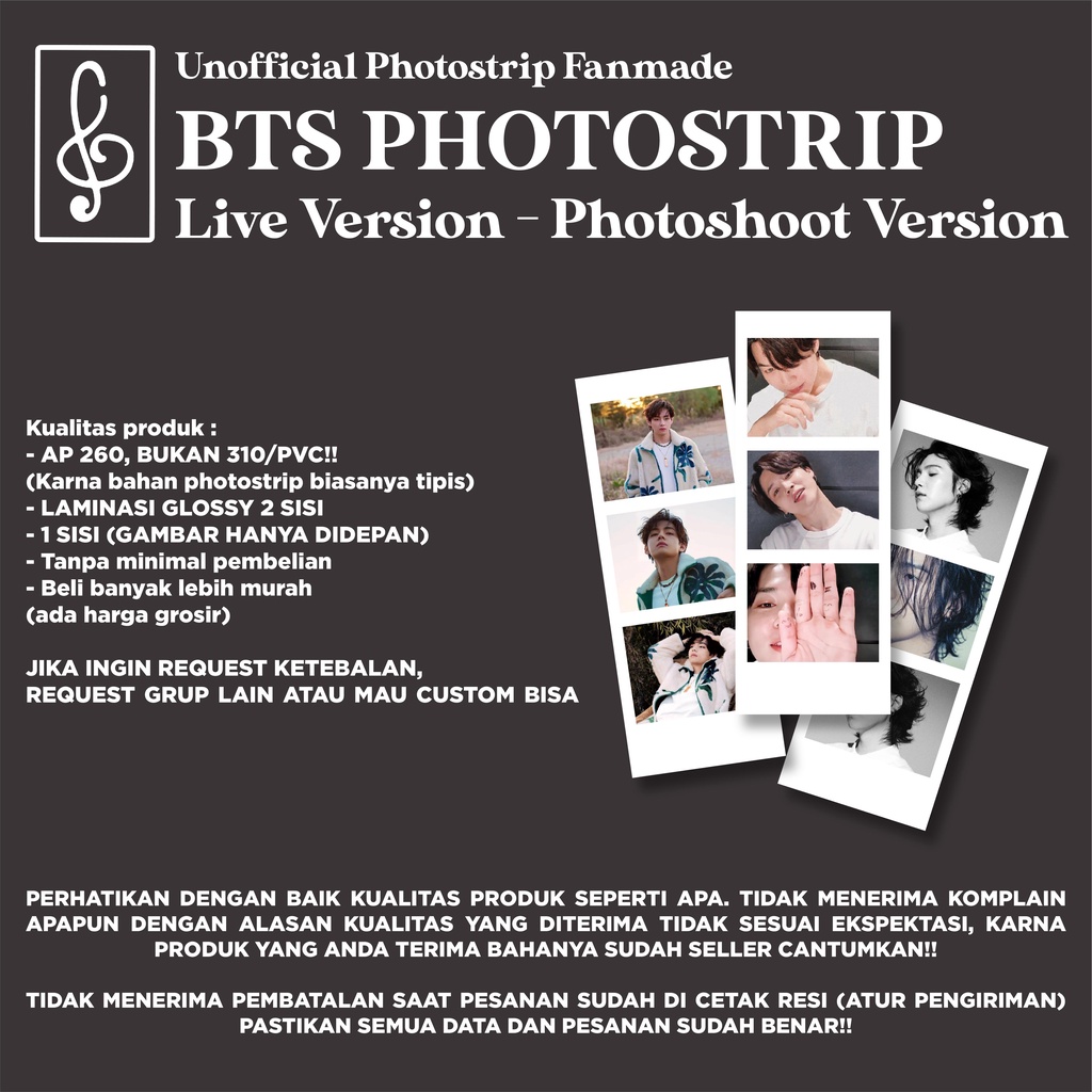 PHOTOSTRIP BTS FANMADE VLIVE CONCEPT DESIGN BY GEBIUSUGAR