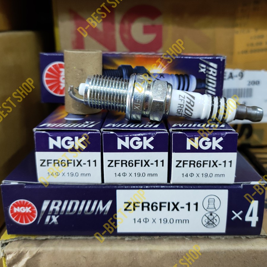 Busi NGK Iridium ZFR6FIX-11 - Odyssey 2.3 2.4 All New Odyssey HRV Jazz Mobilio BRV Freed City Civic