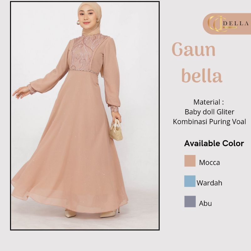 Bella Dress Bridesmaid Dress Kondangan Gaun Muslimah