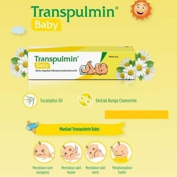 Transpulmin Baby Balsam 20Gr Obat Flu Bayi Meredakan Batuk Pilek Bayi