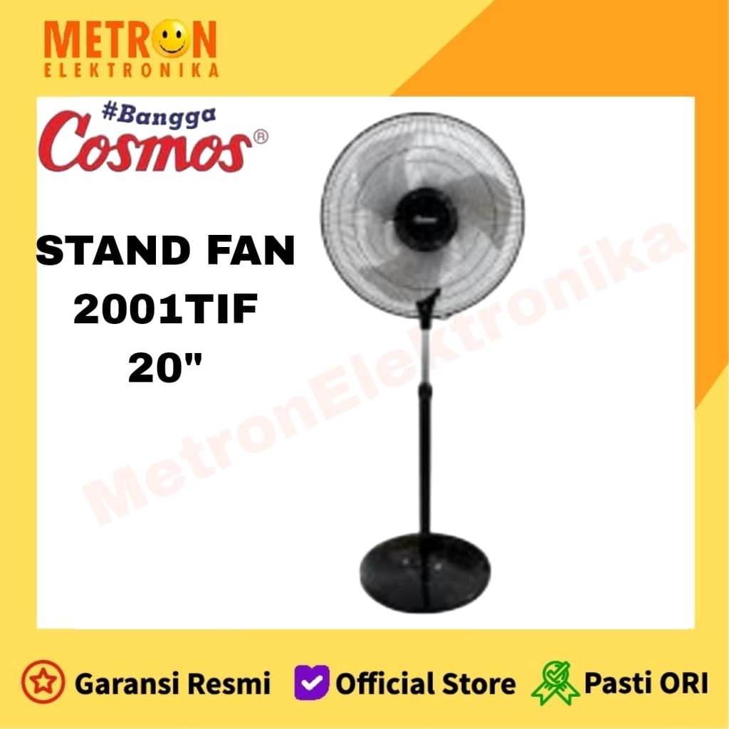 COSMOS TIF 2001 S - STAND FAN 20IN BESI - KIPAS ANGIN BESI