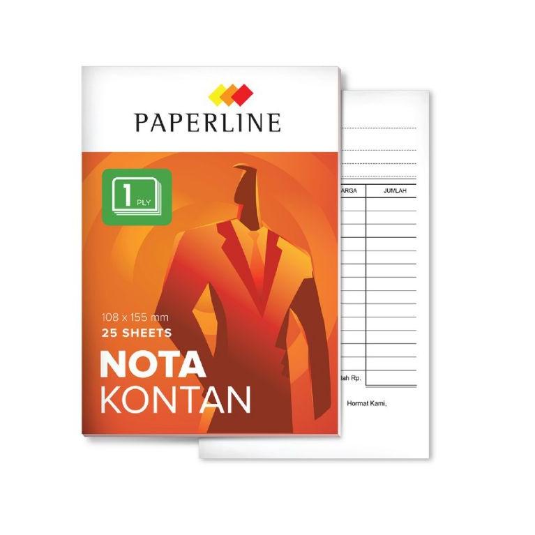 

[PRODUK RWLDH] BUKU NOTA KONTAN 1PLY / 1 PLY KECIL PAPERLINE (10BUKU) RJR