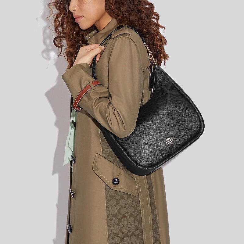 Coach Jules Hobo In Pebbled Leather (C9190)