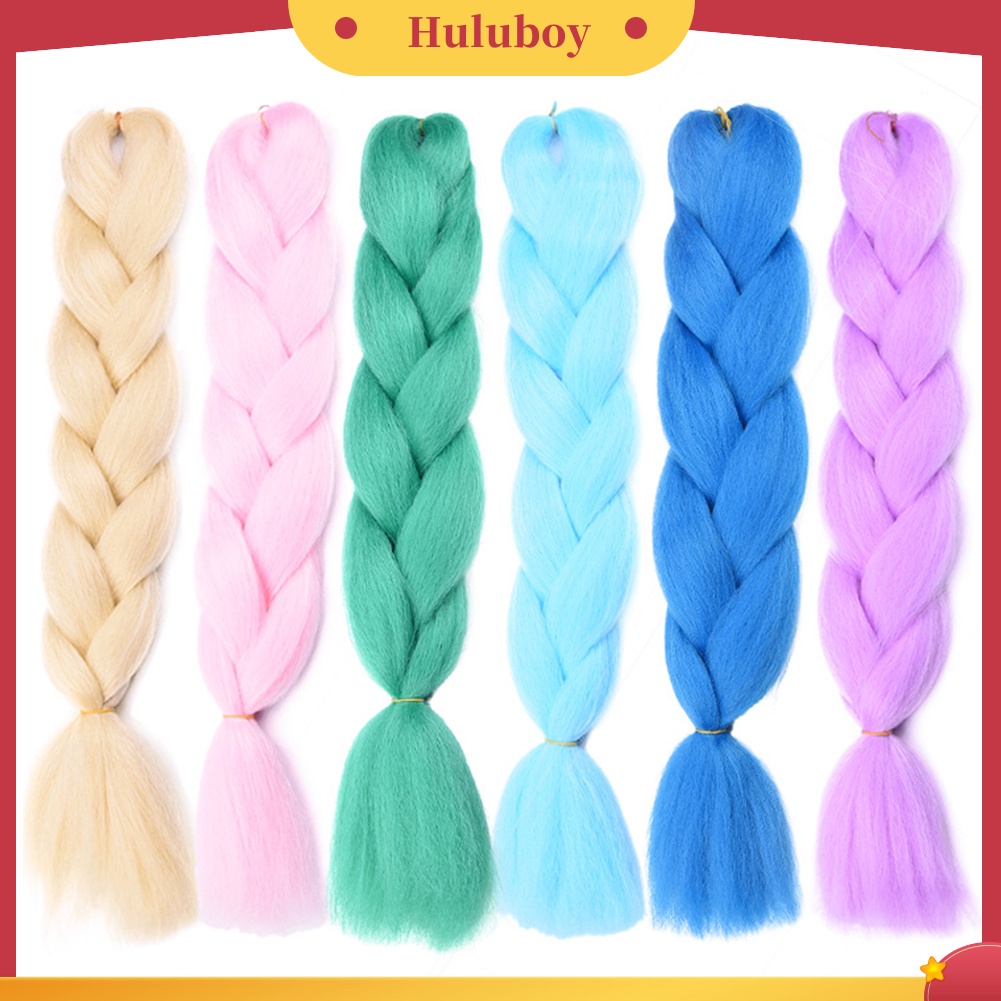 Rambut Ekstensi Sintetis Model Kepang Jumbo Warna Ombre Untuk Wanita
