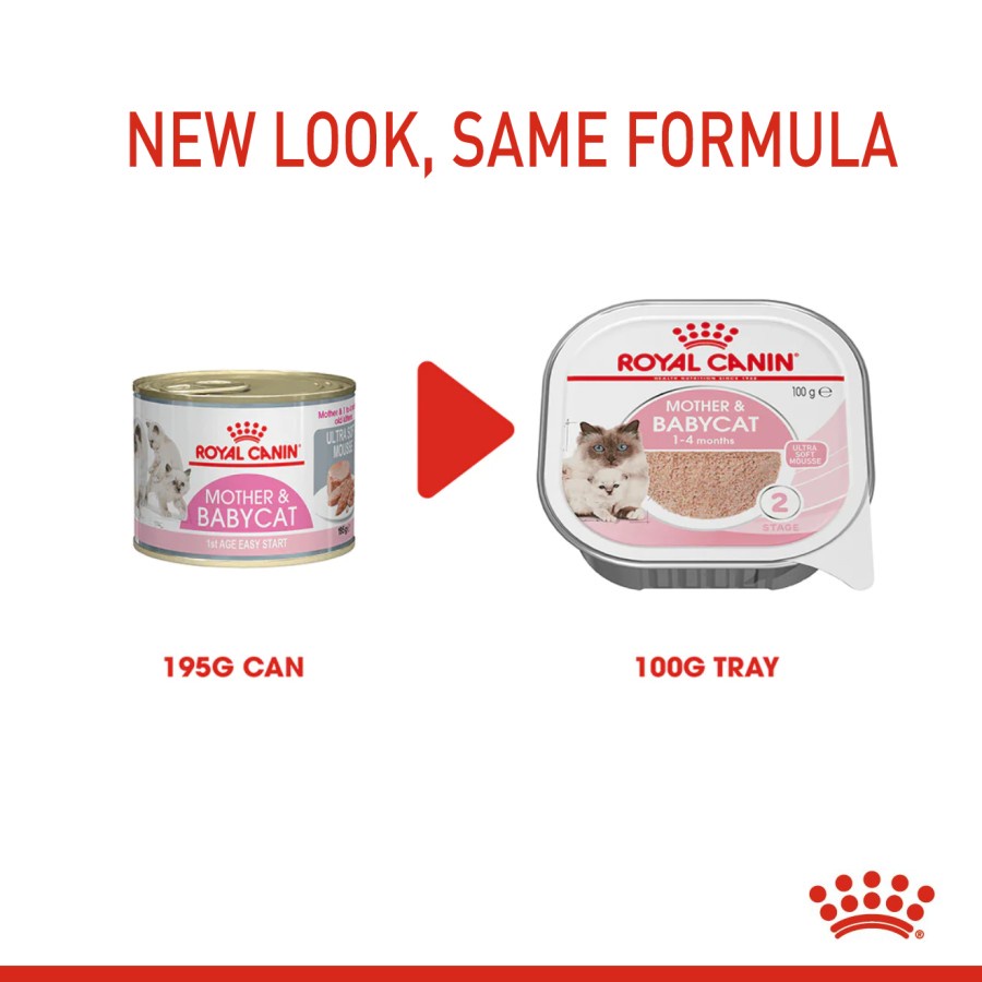 Royal Canin Mother &amp; Babycat Mousse (100g x 3) Wet Makanan Kucing