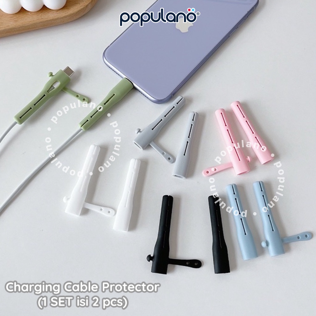 Pelindung Ujung Kabel Charger iPhone Android Cable Protector Saver Pengikat Kabel Hp