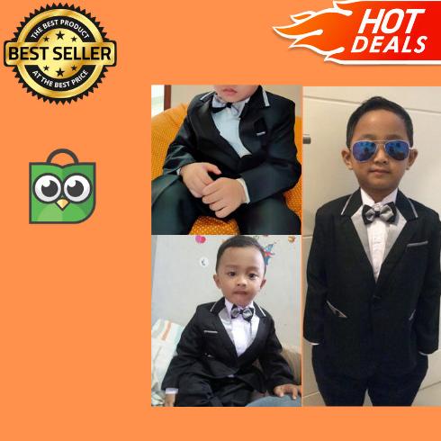 Setelan Jas Anak Laki laki Tuxedo 1-10 tahun