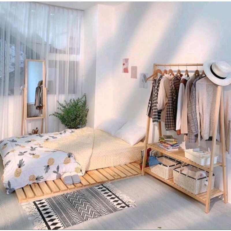 gantungan baju buat gamis bahan dari kayu berkualitas /gantungan baju kayu aesthetic scandinavian / 