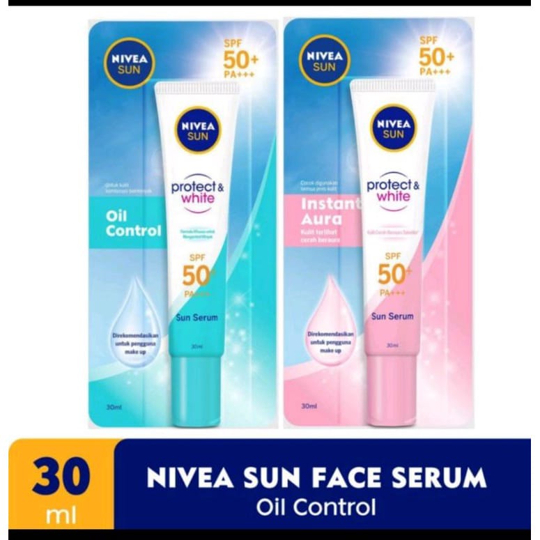 NIVEA SUN FACE SERUM INSTANT AURA/OIL CONTROL SUNSCREEN SPF50+