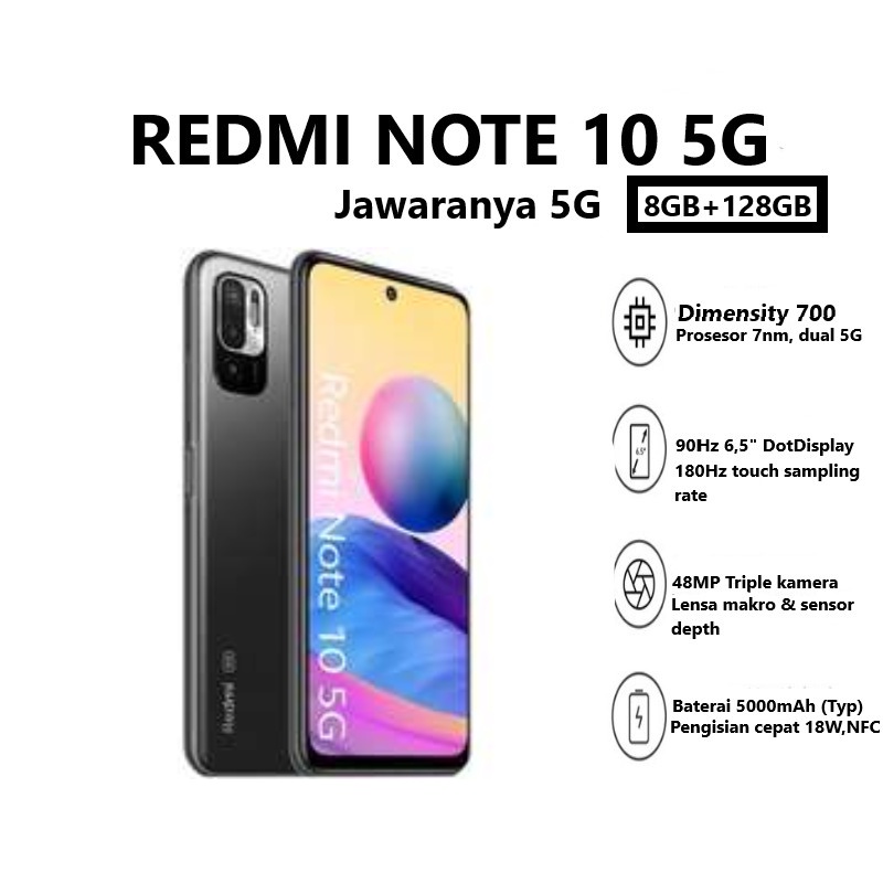 REDMI NOTE 10 5G Ram 4GB+8GB
