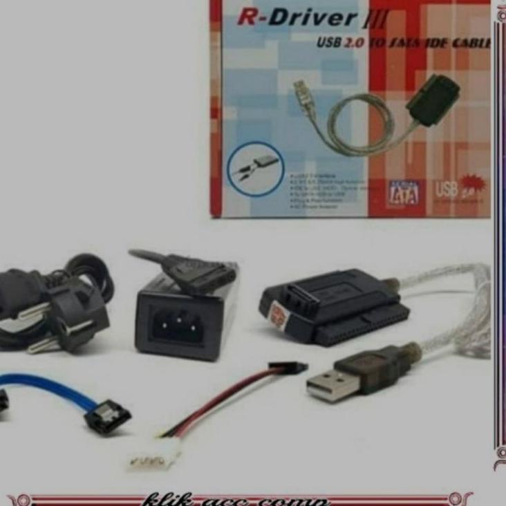 Terpercaya USB 2.0 to IDE SATA S-ATA Hard Drive HD HDD Converter Adapter/R driver lll