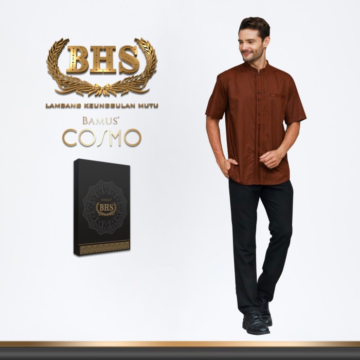 Baju Koko BHS Cosmo Coklat Tua - M