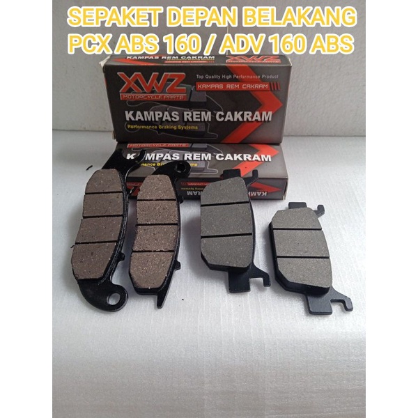 kampas rem depan belakang motor PCX 160 ABS/ ADV 160 ABS ( sepaket)