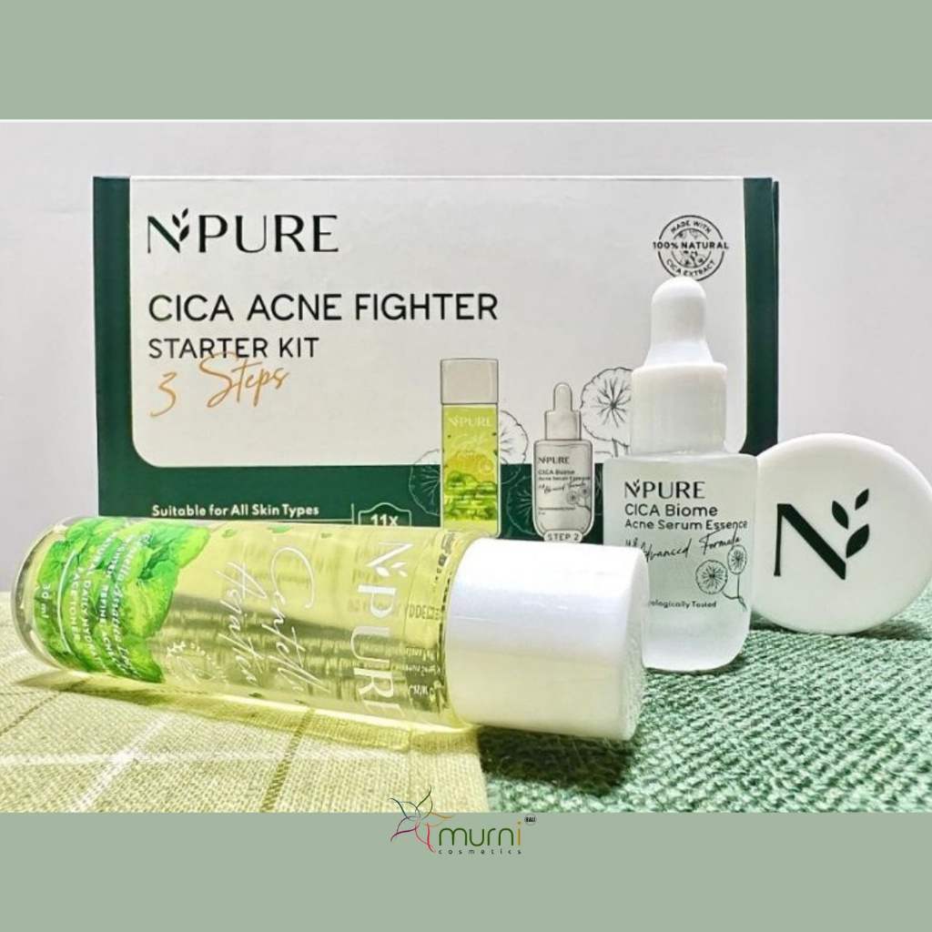 NPURE CICA ACNE FIGHTER STARTER KIT 3 STEPS