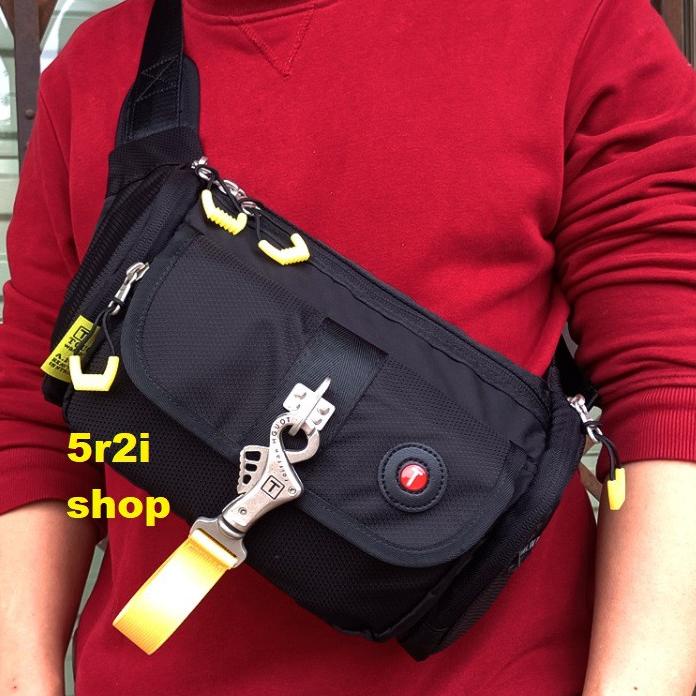 TAS ORIGINAL TOUGH WARRIOR 5598 Tas Slempang Pria SLING BAG TOUGH Tas taktikal bag Waist bag tough "