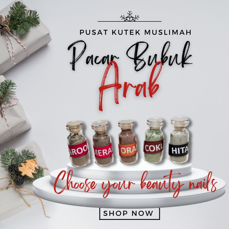 Kutek Bubuk /Kutek Muslimah/ Henna Bubuk /Pacar kuku/ Nail Henna /Bubuk hena (Arab )Original