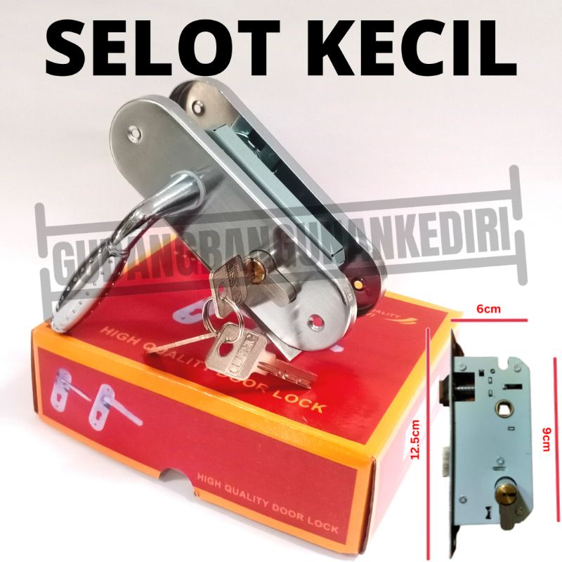 selot slot kunci pintu rumah kecil handel handle hendel kecil small wanly classic