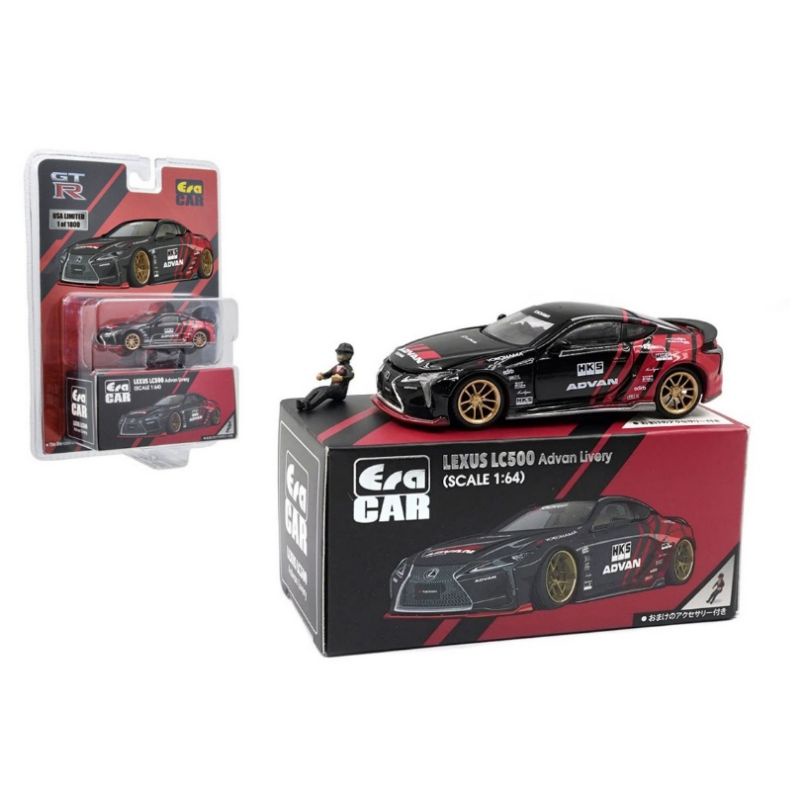 ERA Auto Modellino Scala 1:64 Lexus LC500 Blu Metallizzato, Edizione Limitata Semi-golf, Nuovo