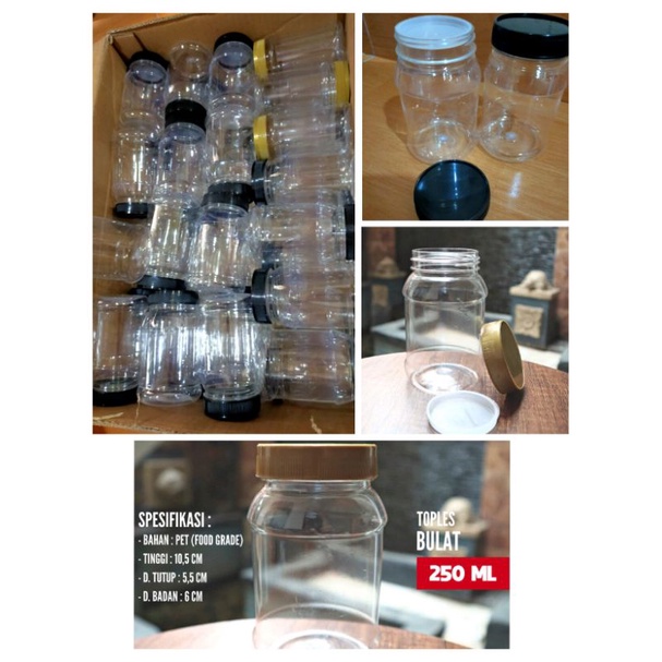 toples sambel botol sambel plastik 250ml