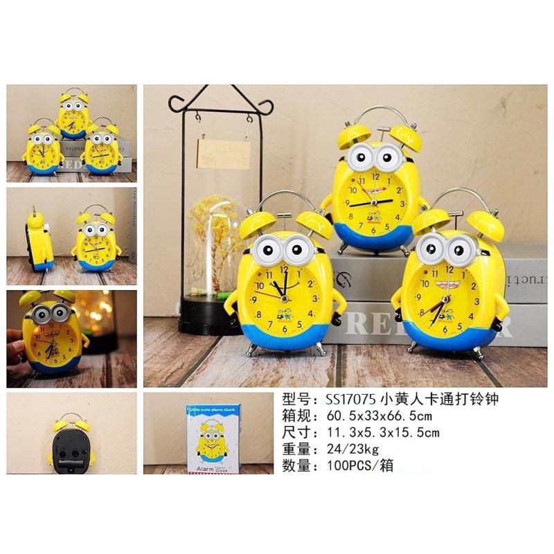 Jam Weker Anak Motif Minion SS17075