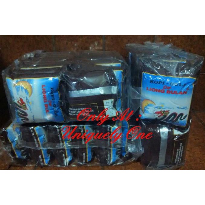 

[BISA COD] KOPI HITAM + GULA CAP LIONG BULAN - HARGA MURAH 1 PAK ISI 20 PCS @25GR