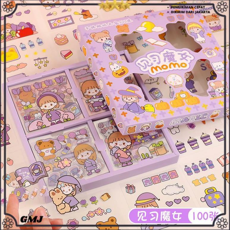 

100 LEMBAR STIKER MOTIF KARTUN KOREA LUCU ANTI AIR DEKORASI HANDBOOK SCRAPBOOK DIY GMJ TERLARISS...,,,,,