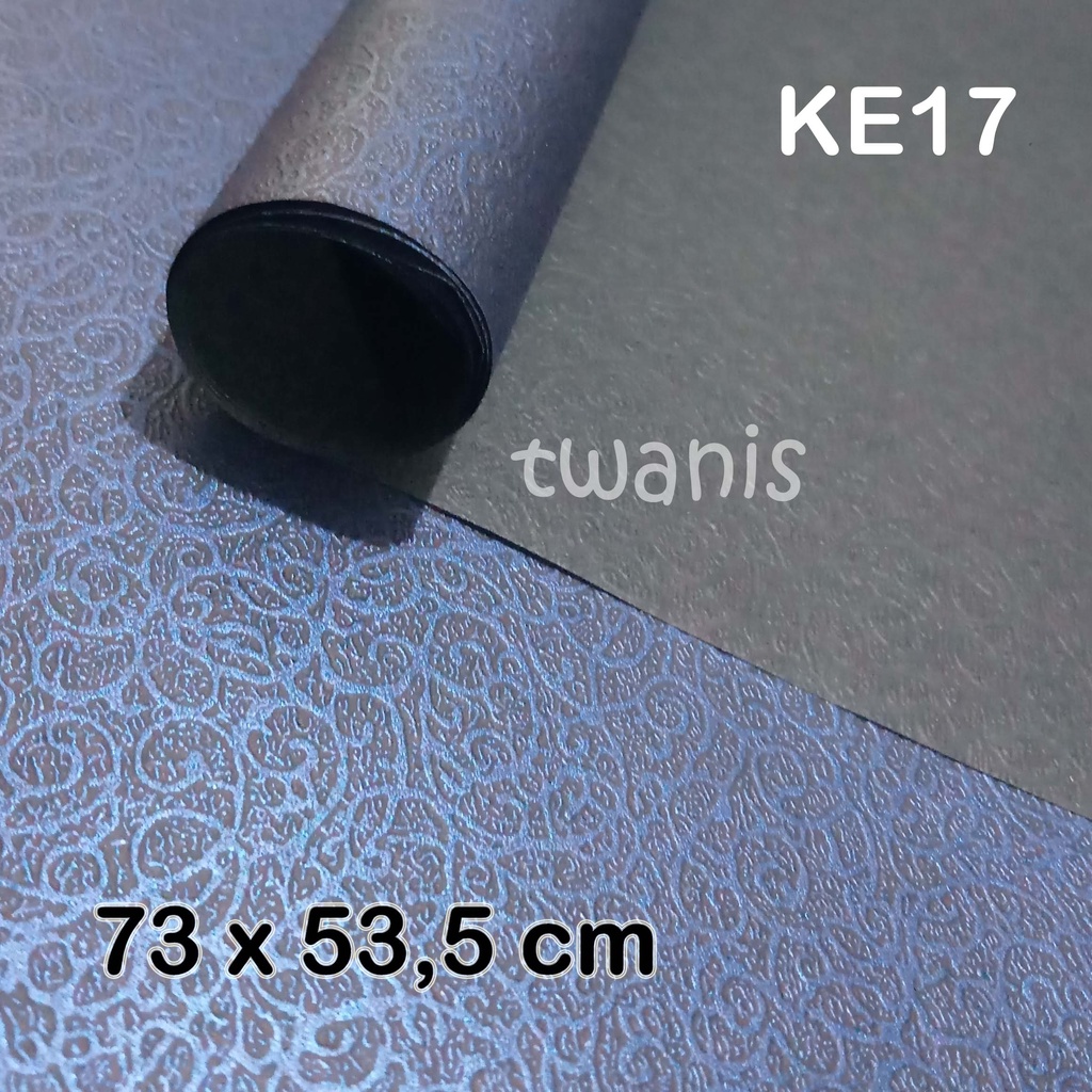 

Kertas Emboss warna biru tua pembungkus hampers eksklusif (isi 10 lembar)